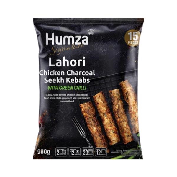 Humza Lahori Kip Seekh Kebab gegrild op houtskool