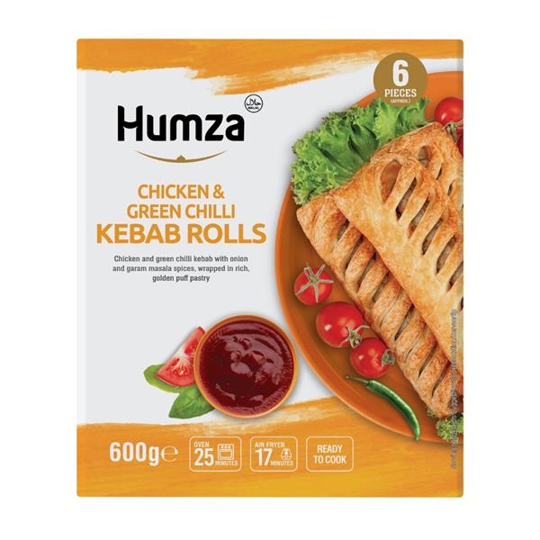Humza Rouleaux Kebab de Poulet au Piment Vert