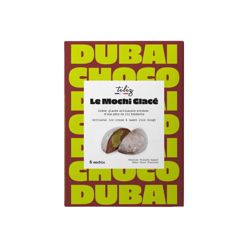 Mochi Glacé Dubaï Chocolate Style 210 gr x 12 pc