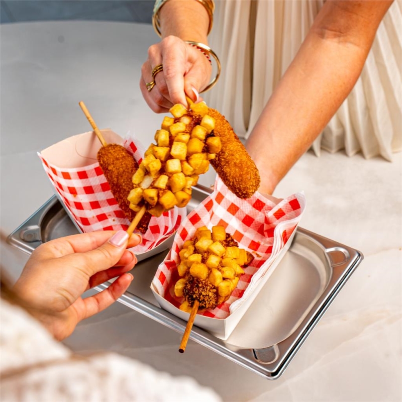 Budji Crispy Potato Corn Dog Sausage & Mozzarella 330 gr x 12 pc