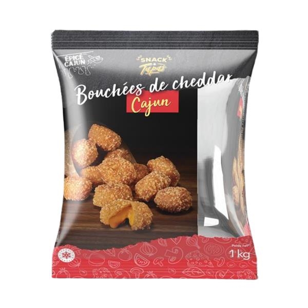 Bouchée Cheddar Cajun 1 kg x 4 pc