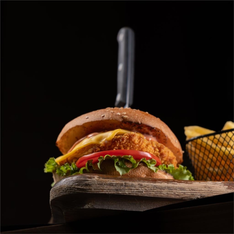 Zingy Gepaneerde Kipfiletburger 1 kg x 10 st
